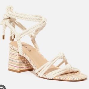 JustFab Women's Multicolor Strappy Sandals
